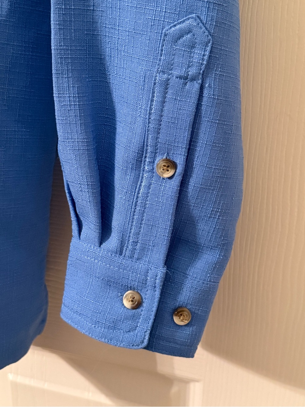 Vintage John Blair Blue Utility Button Up Shirt Medium Workwear - Picture 5 of 6